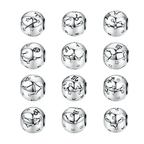 Sterling Silver Zodiac Constellation Cubic Zirconia Charm Bead