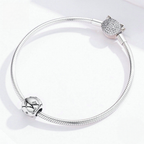 Sterling Silver Zodiac Constellation Cubic Zirconia Charm Bead