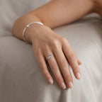 Sterling Silver Heart and Cupid Arrow Ring