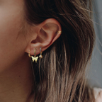 Sterling Silver Multi-Layer Ear Cuff for Women – Minimalist Non-Piercing Design