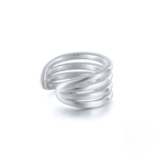 Sterling Silver Multi-Layer Ear Cuff for Women – Minimalist Non-Piercing Design