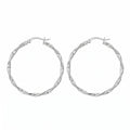 Twisted Rope Hoop Earring