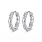 Sparkling  CZ Hoop Earring