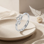 Sterling Silver Heart and Cupid Arrow Ring