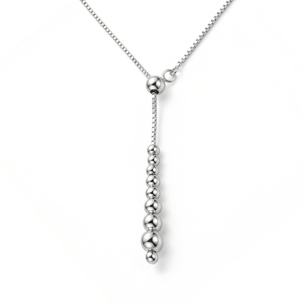 Elegant Adjustable Bead Lariat Necklace