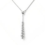 Elegant Adjustable Bead Lariat Necklace