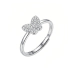 Sterling Silver Adjustable Butterfly Ring