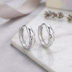 Delicate  Twist Knot Hoop Earring