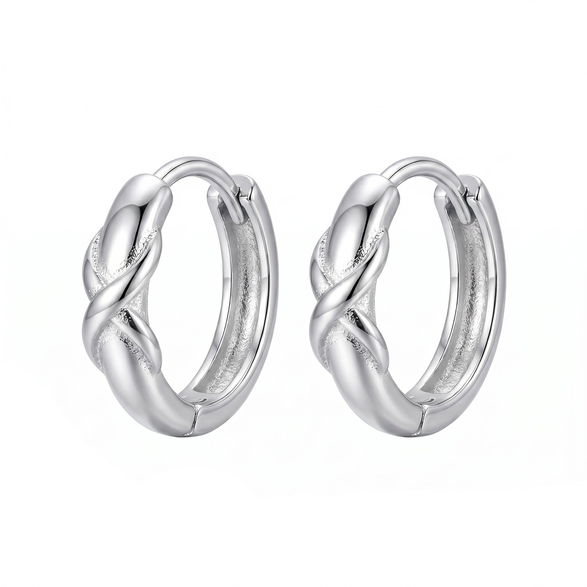 Delicate  Twist Knot Hoop Earring