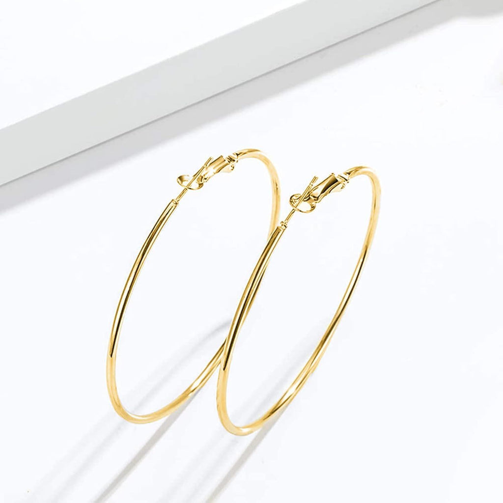 Minimalist Circle Hoop Earrings