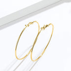 Minimalist Circle Hoop Earrings