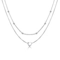 Layered Heart Pendant Necklace
