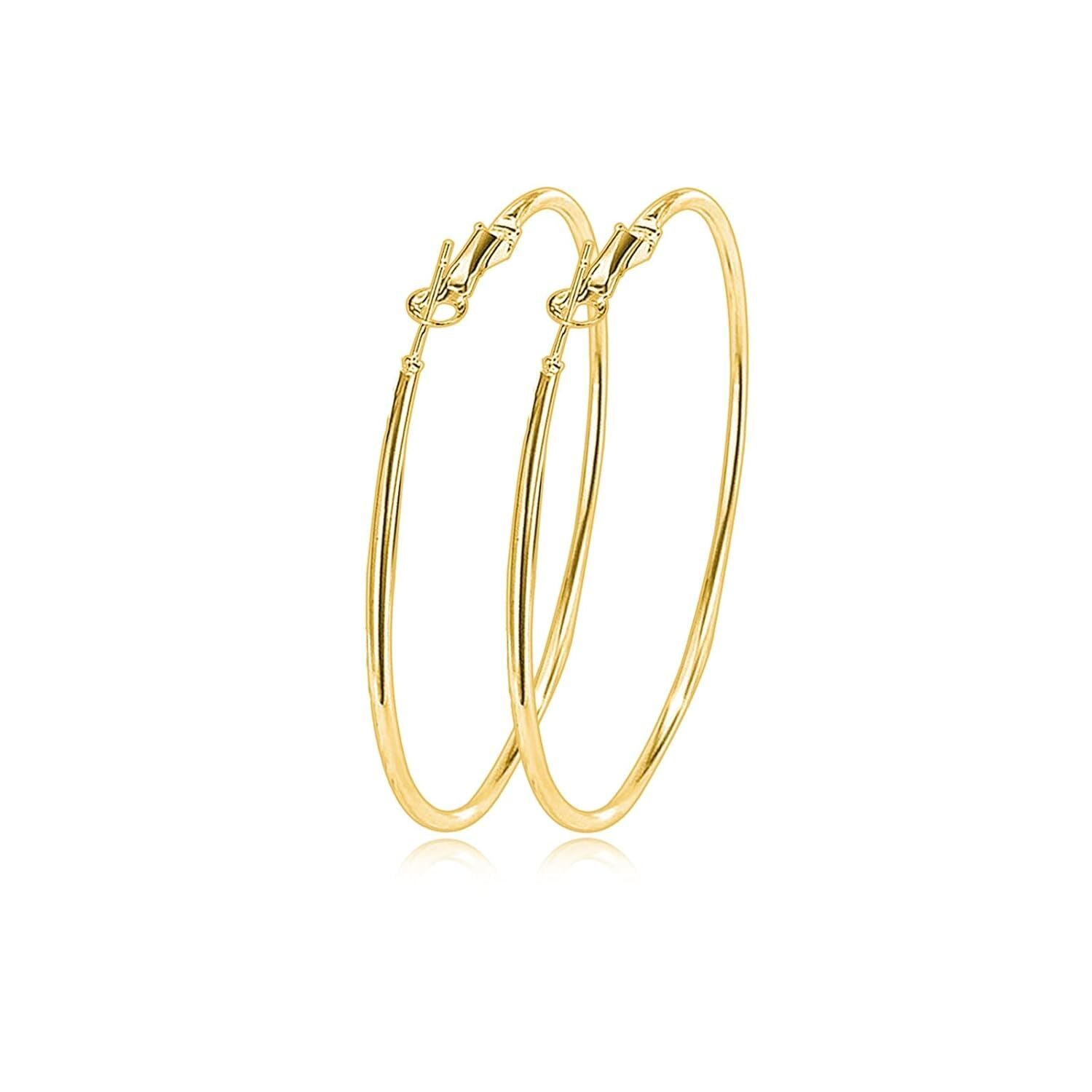 Minimalist Circle Hoop Earrings