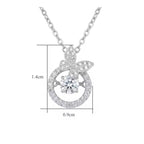 Sterling Silver Butterfly Moissanite Necklace