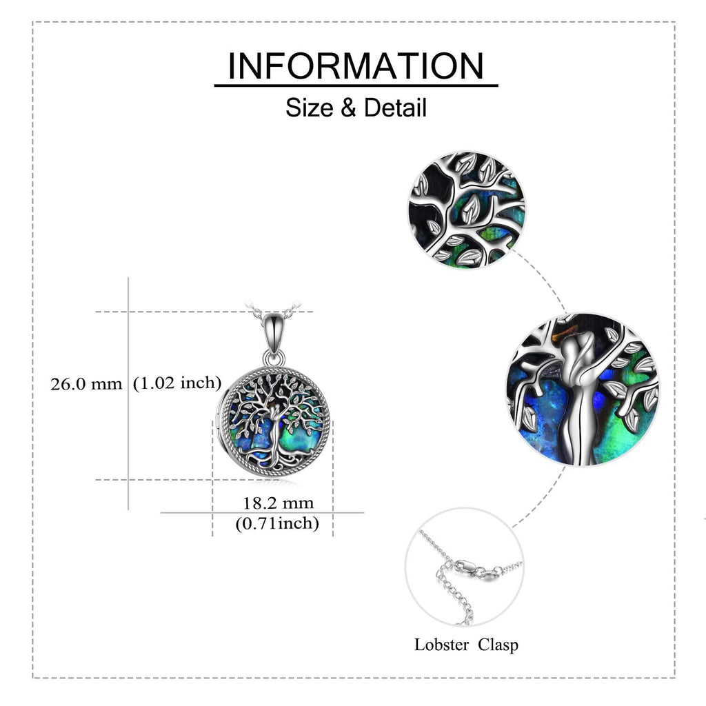 Tree Of Life Photo Locket Necklace