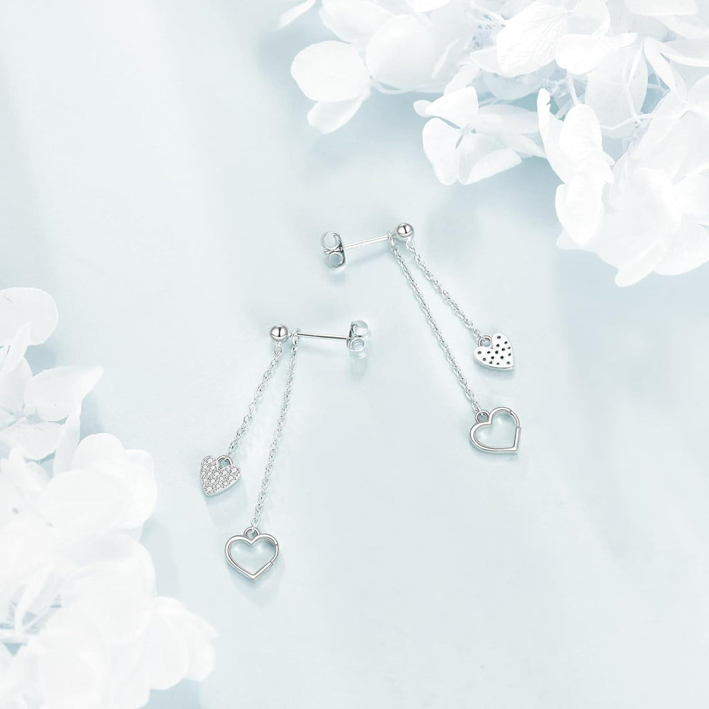Heart Drop Earrings