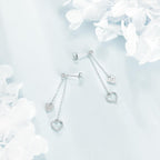 Heart Drop Earrings