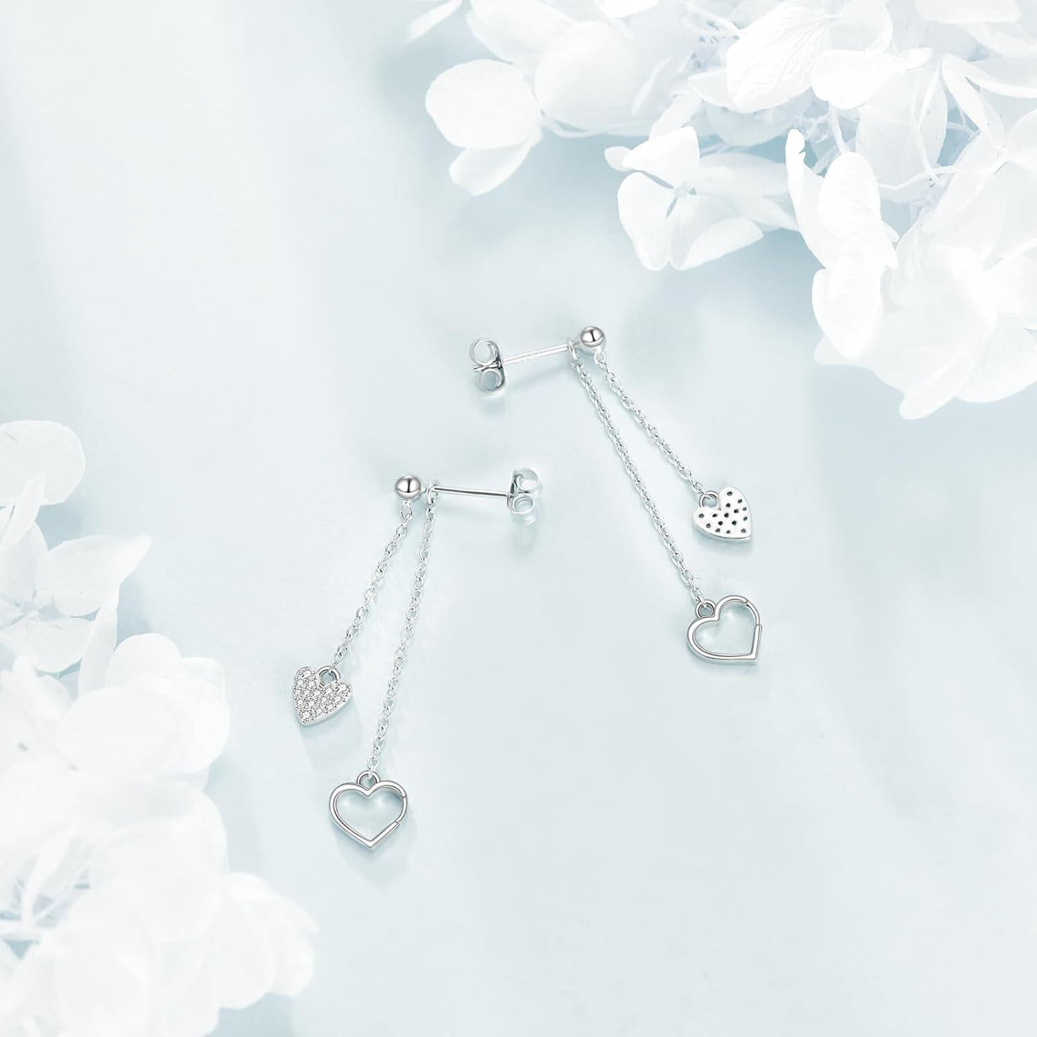 Heart Drop Earrings
