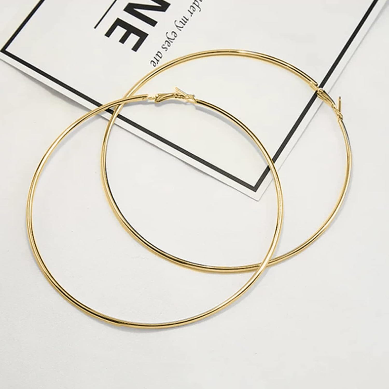 Minimalist Circle Hoop Earrings