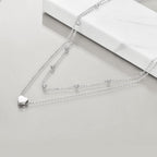 Layered Heart Pendant Necklace