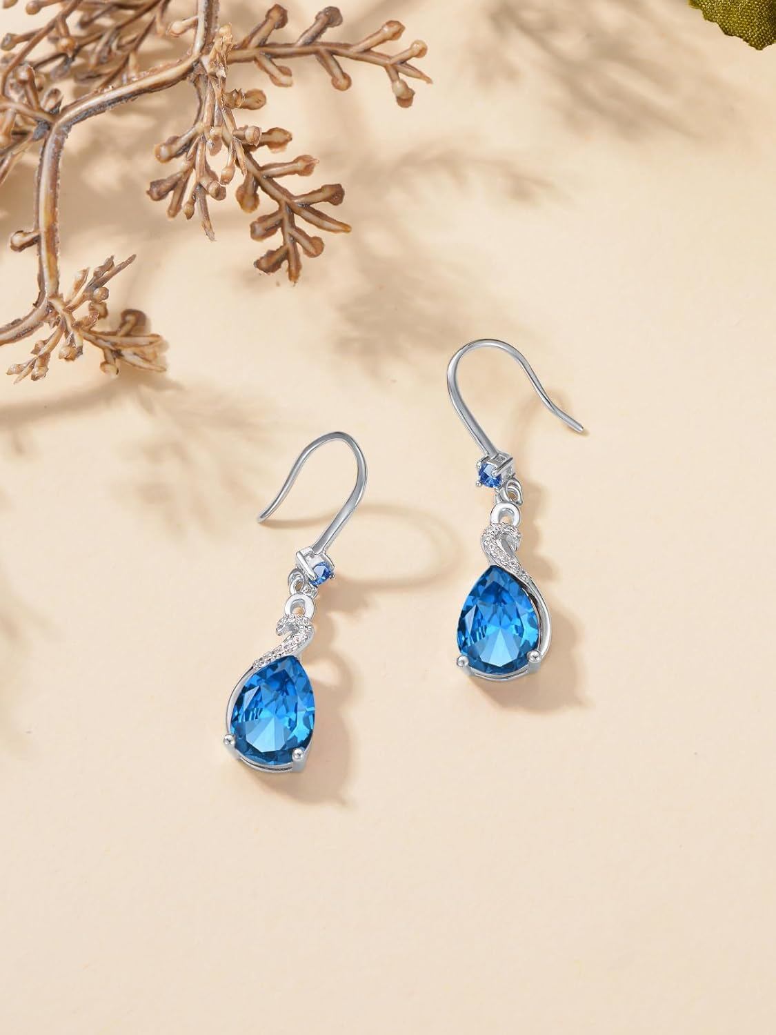 Elegant Swarovski Element Drop Earrings