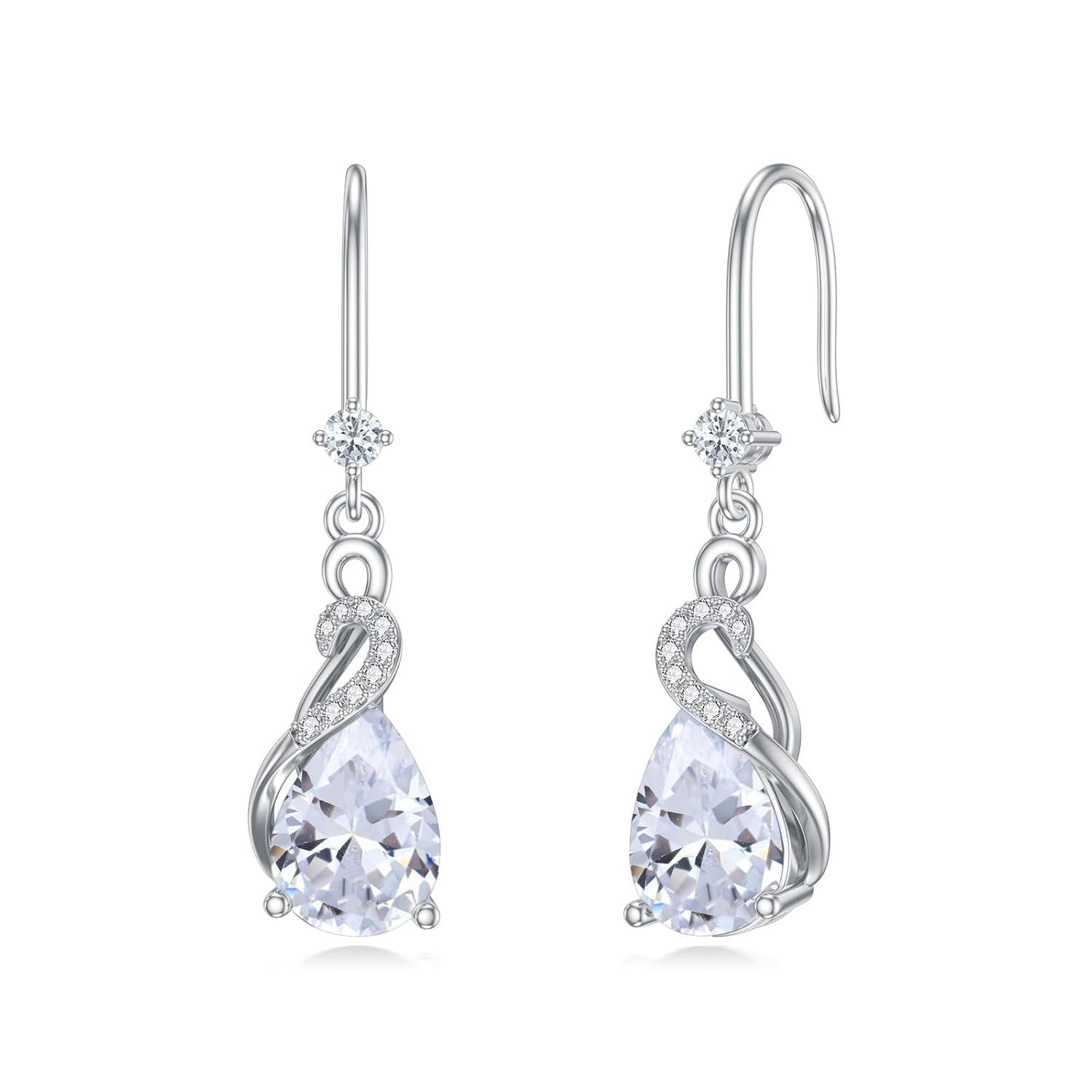 Elegant Swarovski Element Drop Earrings