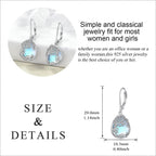 Tree of Life Opal Drop Earrings