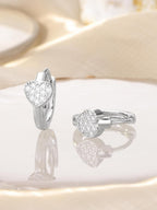 Heart Shaped Hoop Earrings