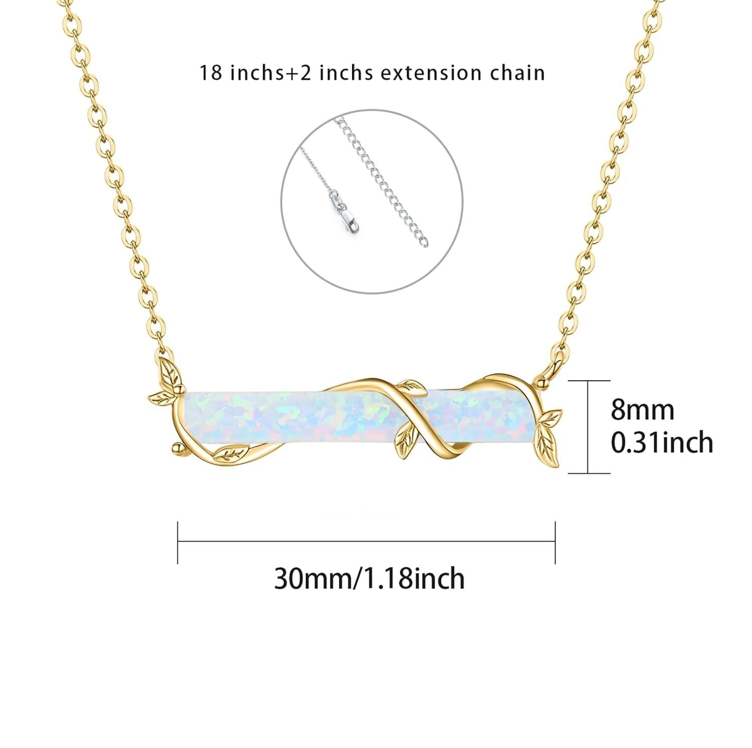 Infinity Opal Necklace