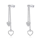 Heart Drop Earrings