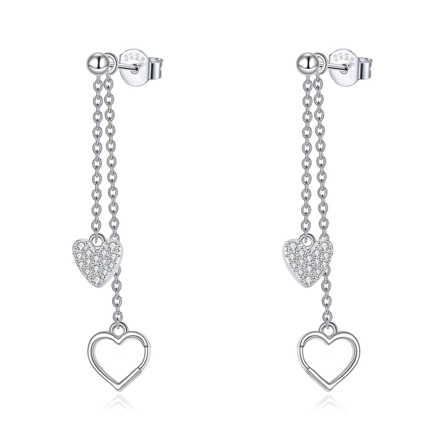 Heart Drop Earrings