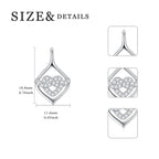 Sterling Silver Heart Knot Leverback Earrings – Sparkling Love Design