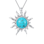 Turquoise Sunburst Pendant