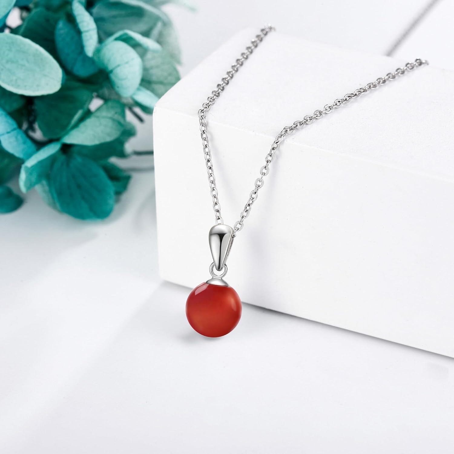 Larimar Sphere Pendant Necklace