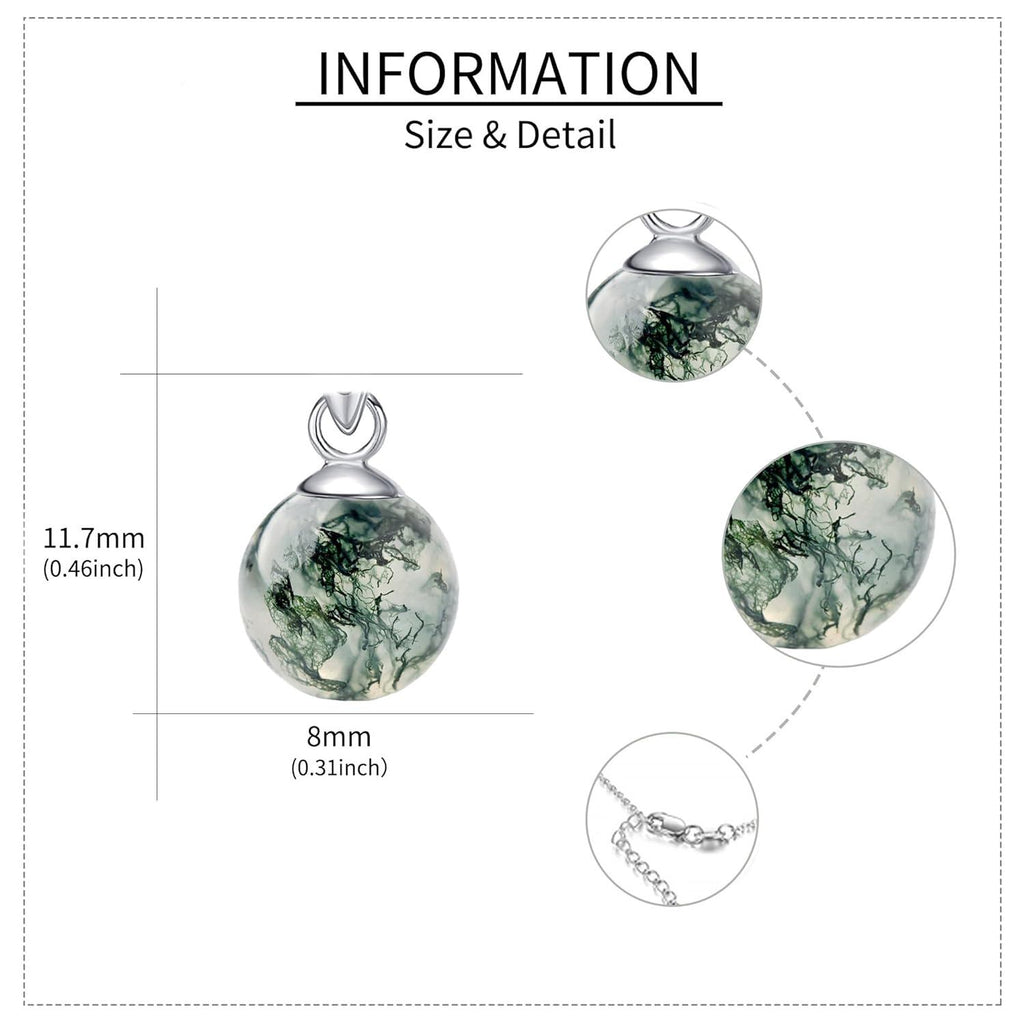 Larimar Sphere Pendant Necklace