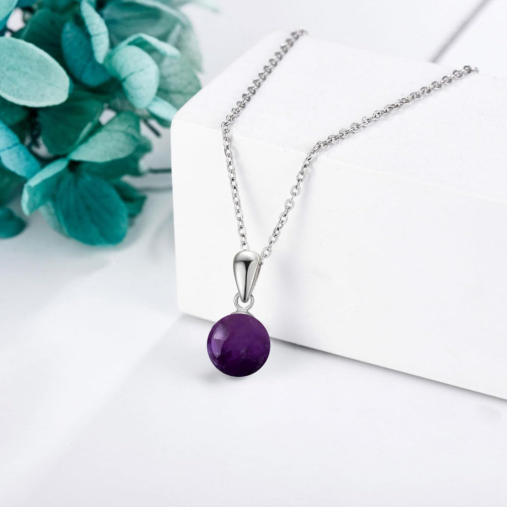 Larimar Sphere Pendant Necklace
