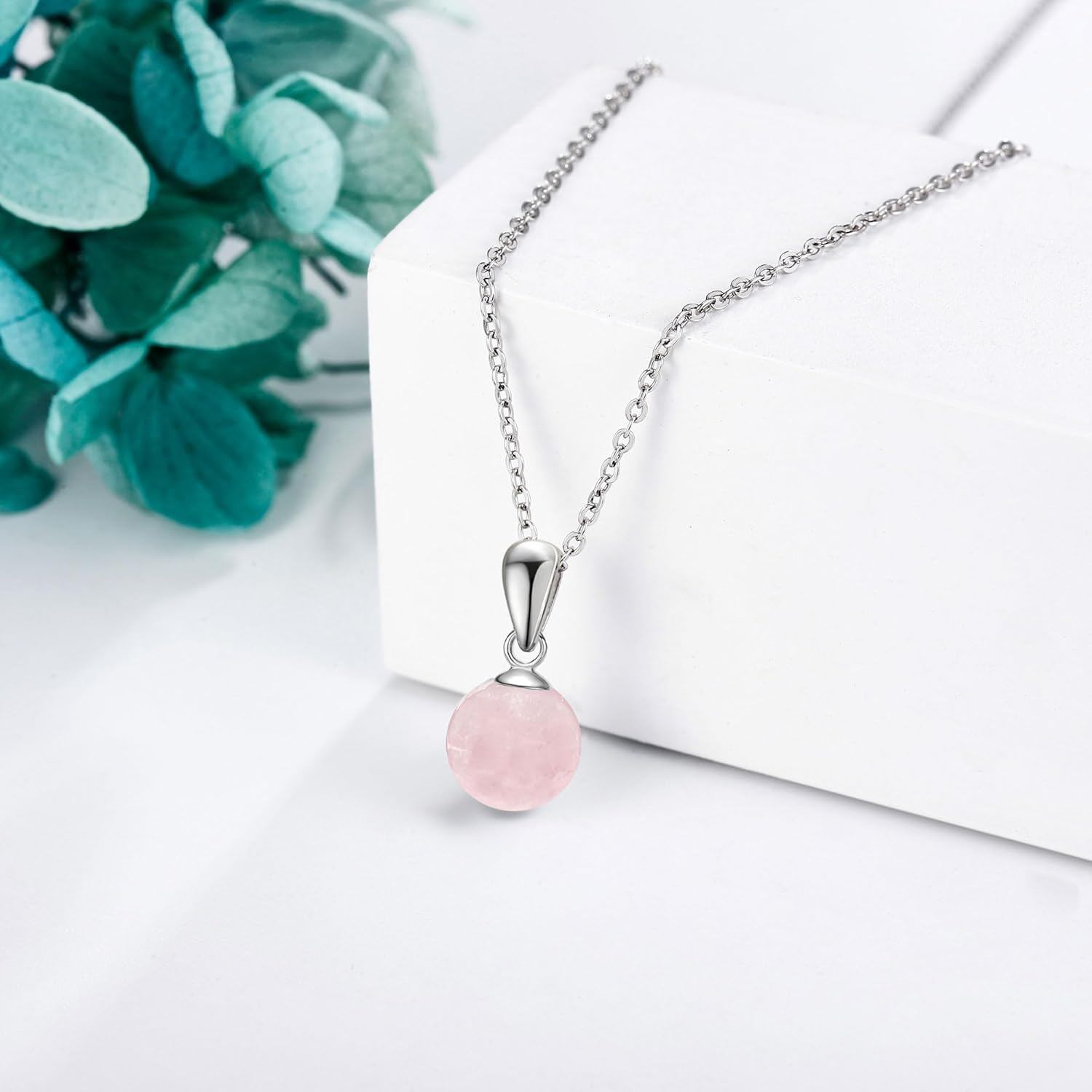 Larimar Sphere Pendant Necklace