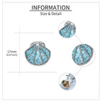 Seashell Photo Locket Pendant Necklace