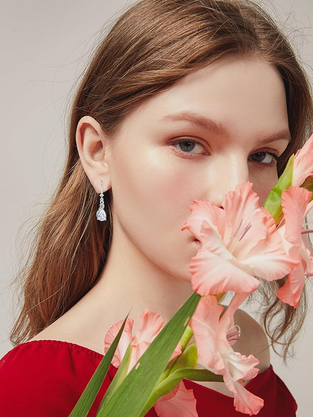 Elegant Swarovski Element Drop Earrings