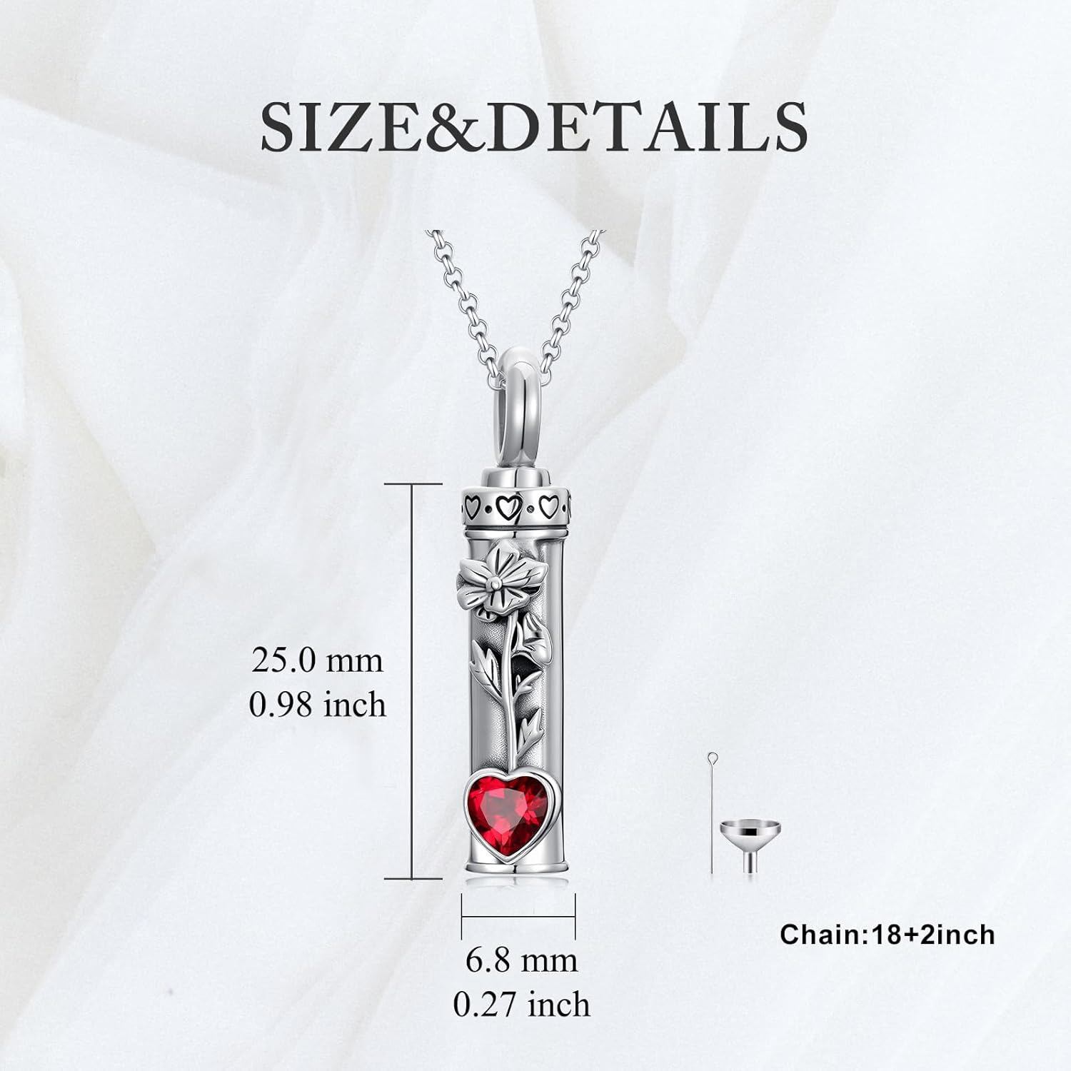 Keepsake Urn Pendant Necklace for Ashes