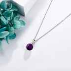 Larimar Sphere Pendant Necklace