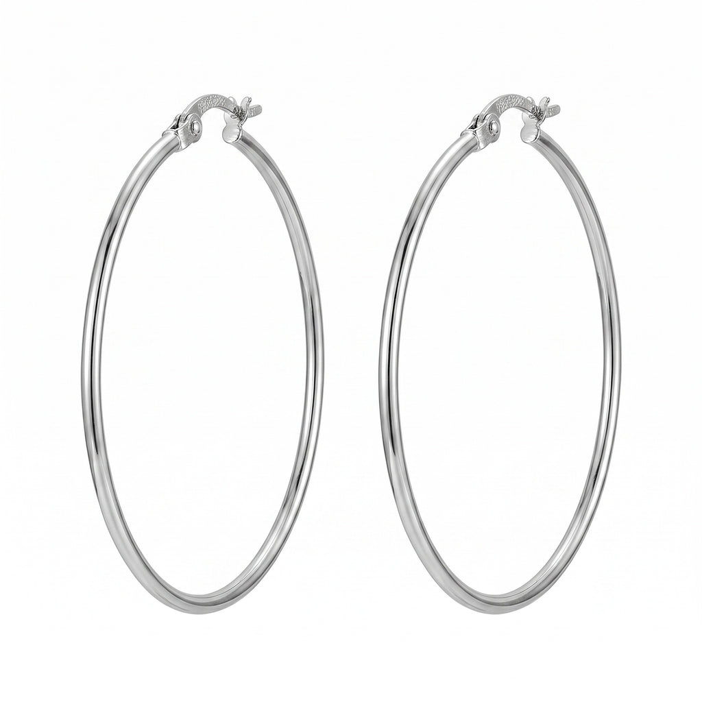 Classic  Hoop Earring with Click-Top Closure