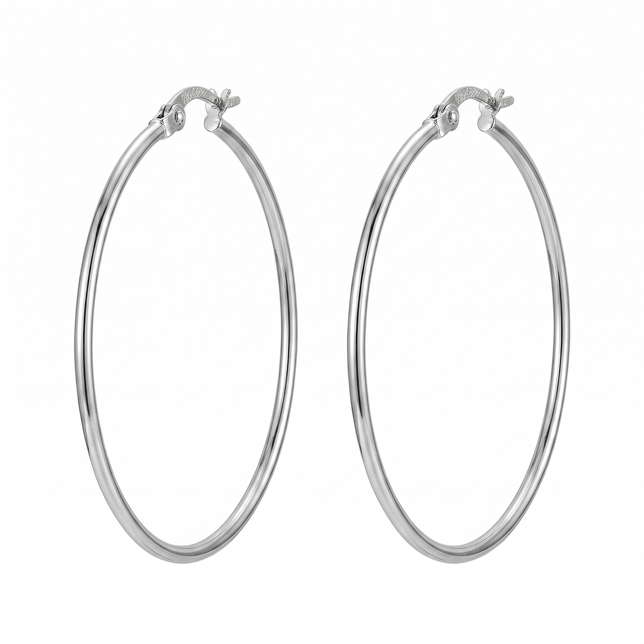 Classic  Hoop Earring with Click-Top Closure