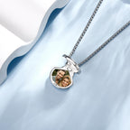 Seashell Photo Locket Pendant Necklace