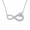 Sterling Silver Infinity Moissanite Necklace