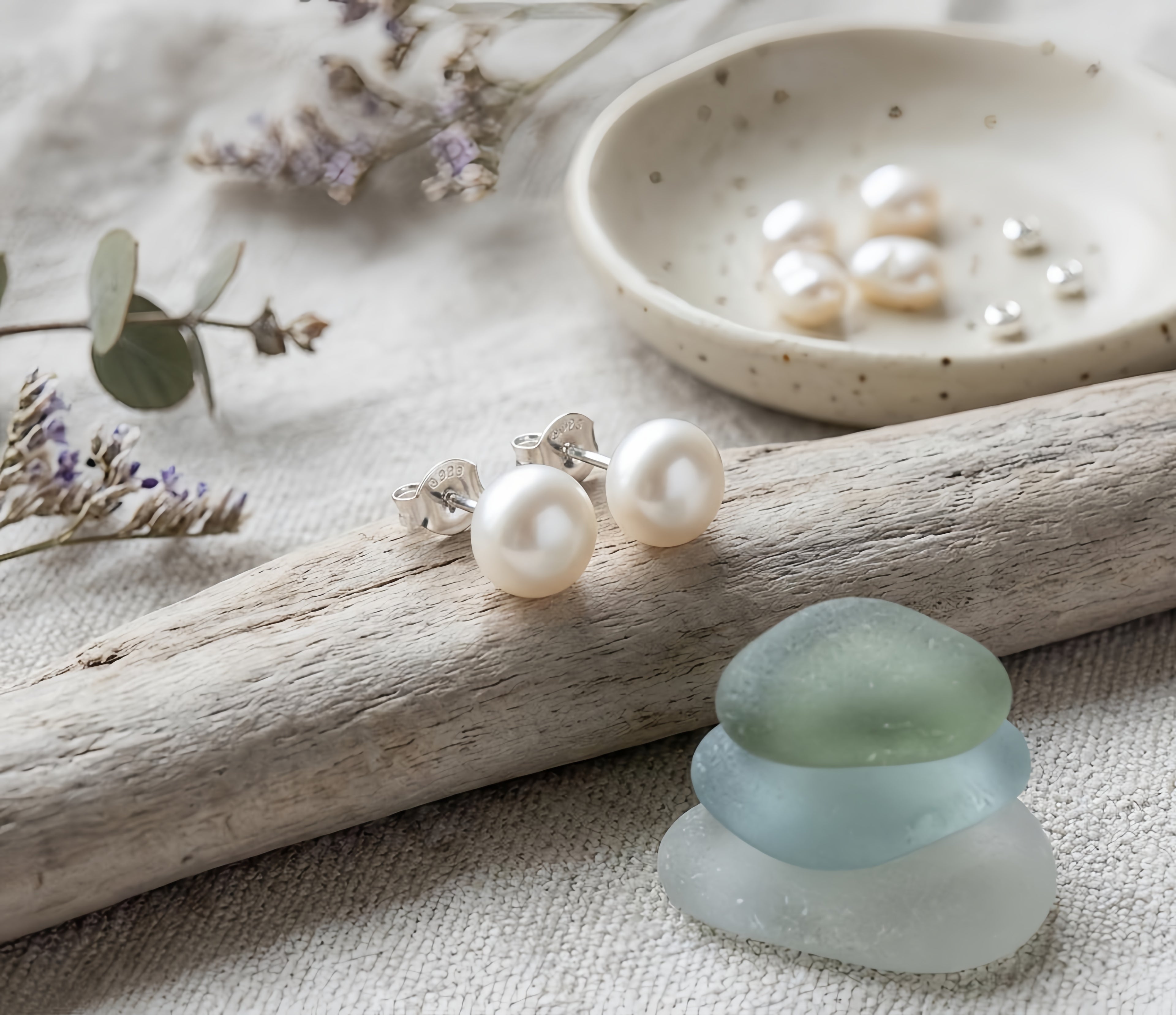 Classic Pearl Stud Earrings
