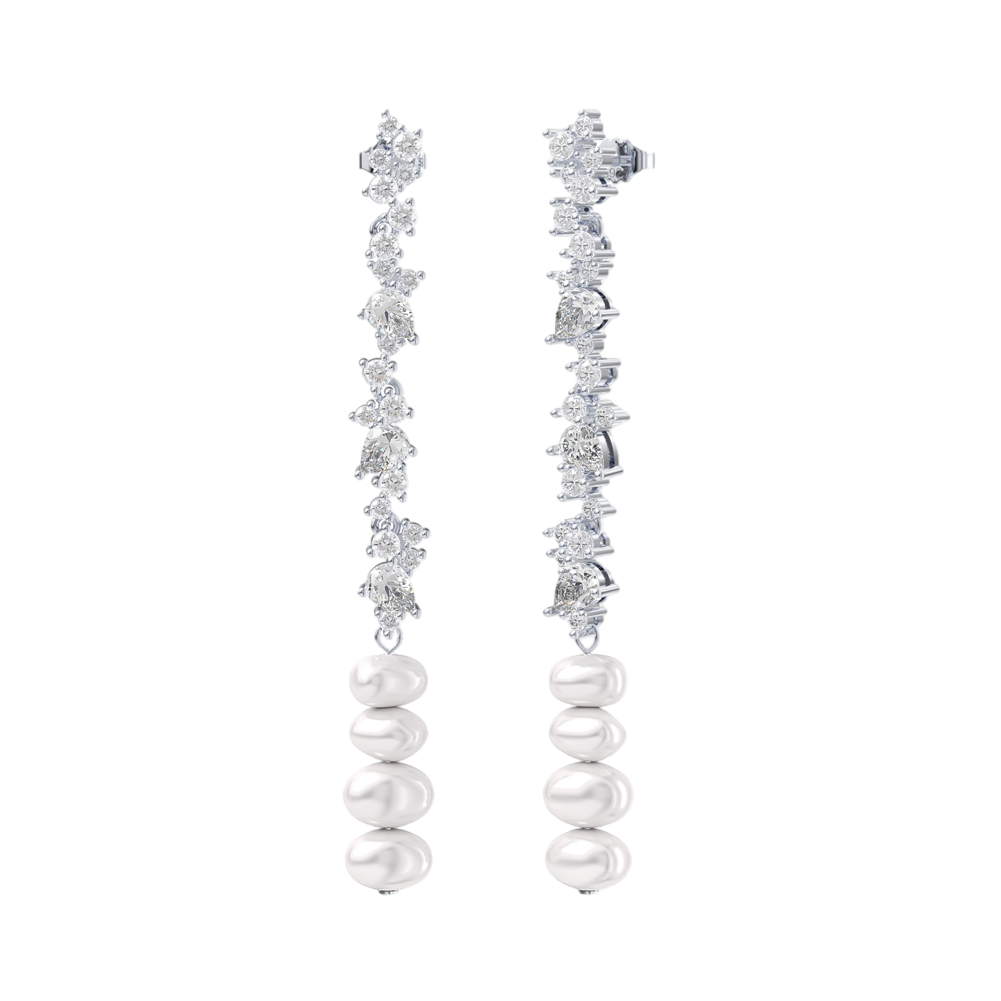 Sterling Silver Pearl Drop Earrings