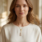 Elegant Pearl Droplet Lariat Necklace