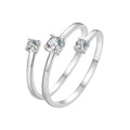 Sterling Silver Cubic Zirconia Stackable Ring