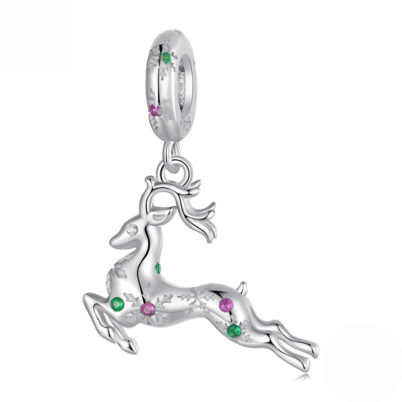 Sterling Silver Christmas Dangle Charm Collection